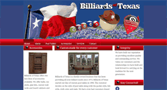 Desktop Screenshot of billiardsoftexas.net